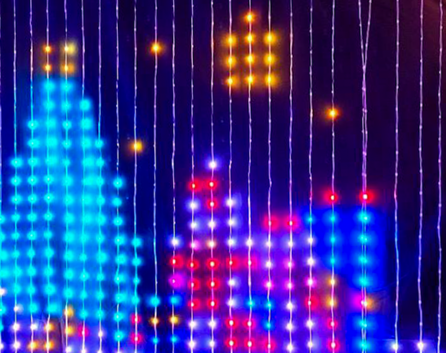 Smarter LED Vorhang Fotobox Hintergrund